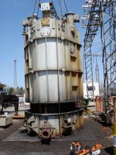 Heavy Equipment Operating for removal of Transformer